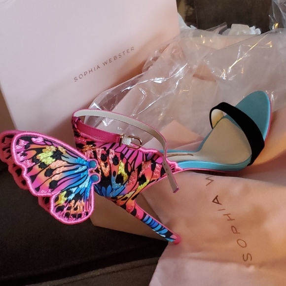 Sophia Webster butterfly heel sz 37.5 - Picture 4 of 4